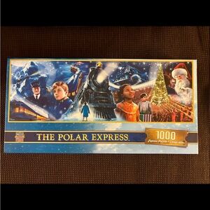 Disney The Polar Express Puzzle - Blue, Gold, Red